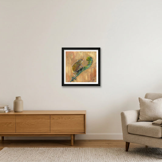 Harvest Mouse 20 inches — 30×30cm, 12×12" Black Frame