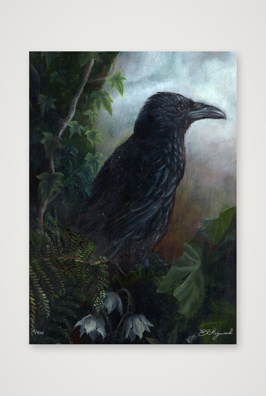 crow 14 x 21 inches — A4 (21×30cm, 8×12") Print only